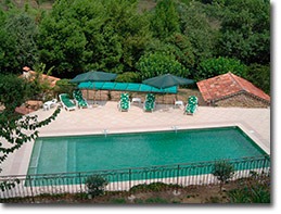 Pool seen from the villa