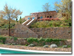 Villa seen from the pool